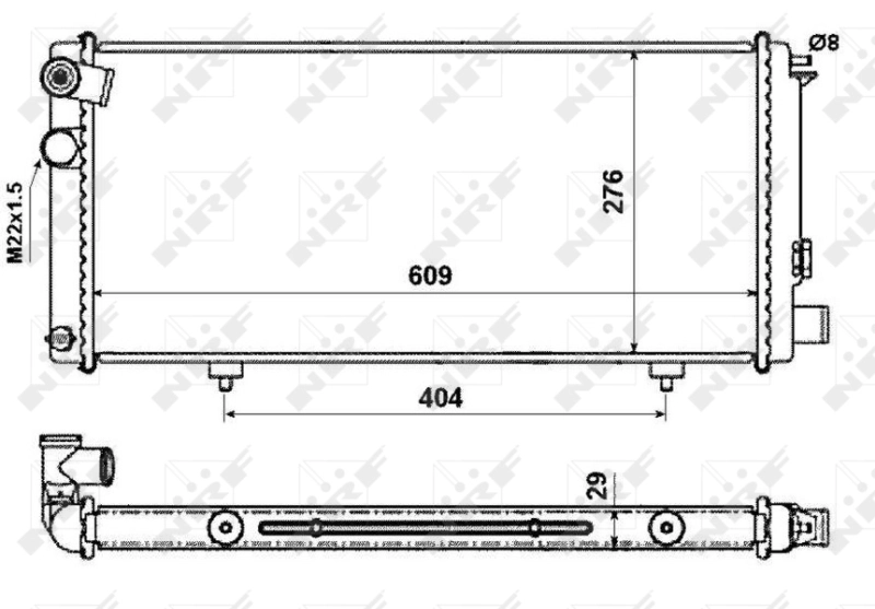 Radiador 54628 NRF