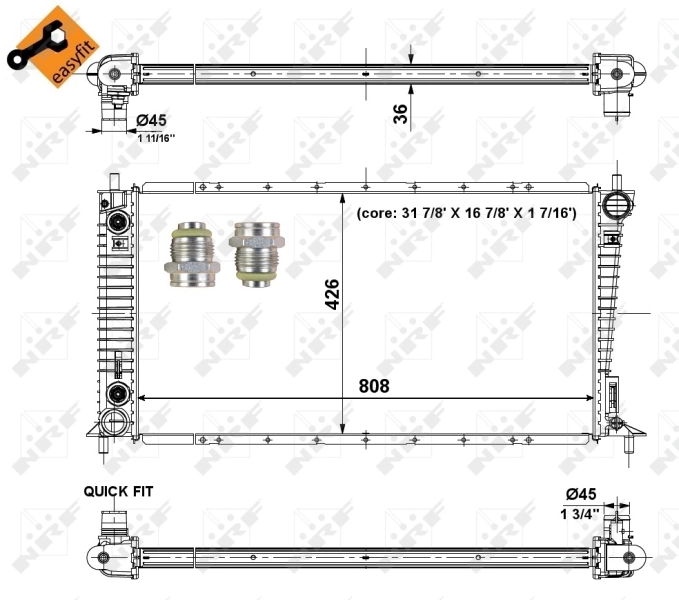 Radiador 56030 NRF