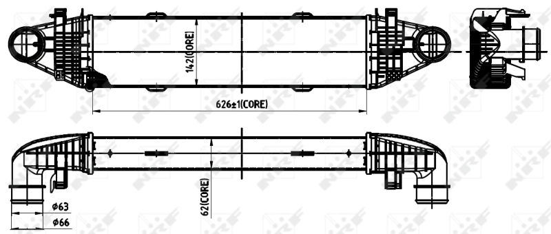 Enfriador de aire de admisión NRF 30315