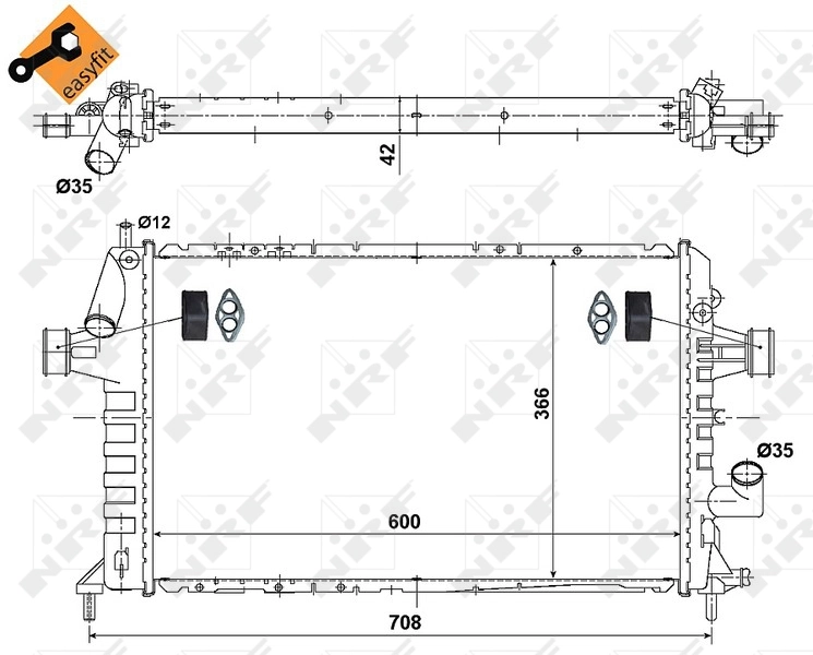 Comprar 506616 NRF Radiador de auto