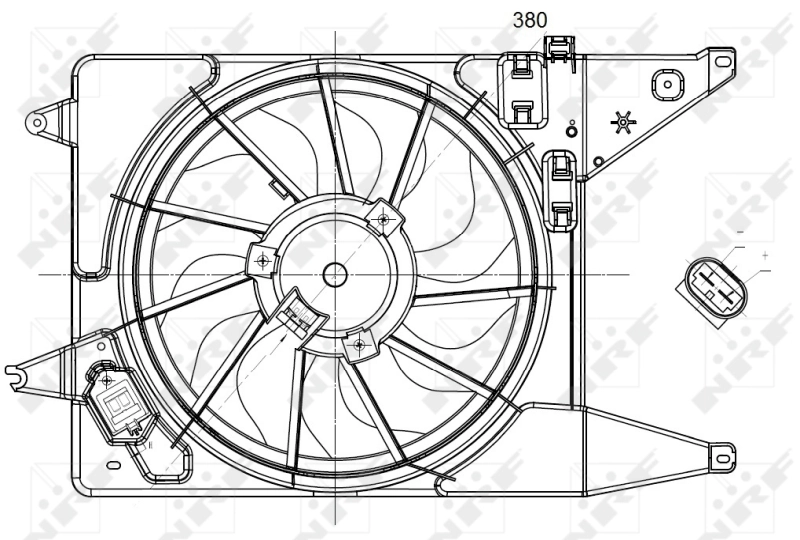 Ventilador de radiador 6001550562 Lada