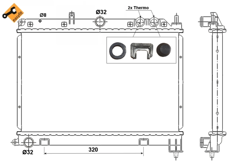 55426 NRF Refrigeración del motor