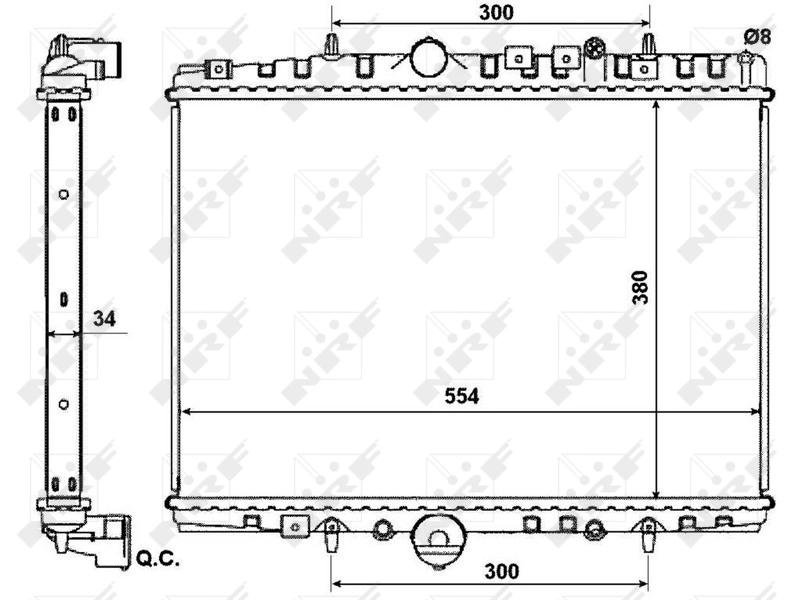 Radiador de água NRF 53787