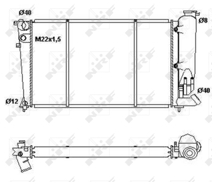 Radiador 50414 NRF