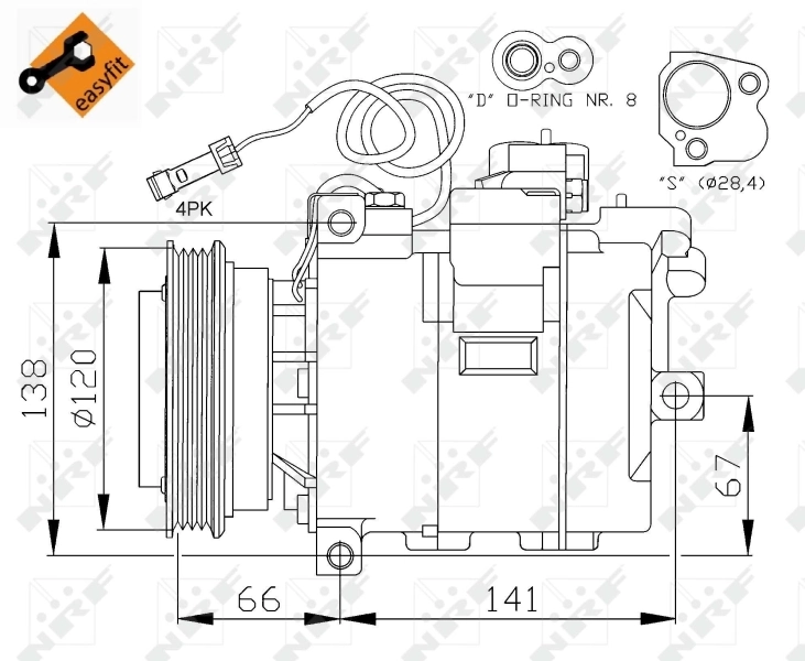 Compresor ac Audi A6 C5 sedán (4B2, 4B4) (1997 - 2005) precio, desde 244,04 EUR