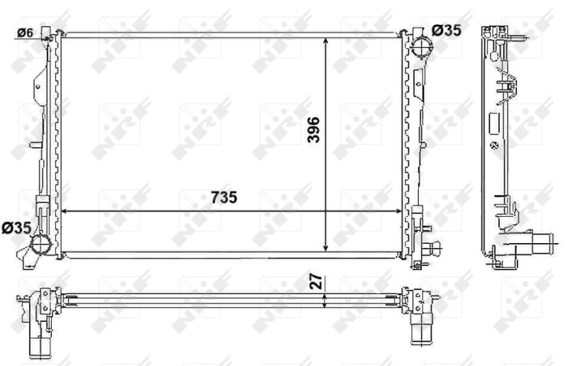 Comprar 58230 NRF Radiador de auto
