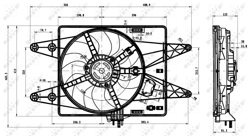 Ventilador, refrigeración motor Fiat/Alfa/Lancia 46737734 precio, desde 84,46 EUR