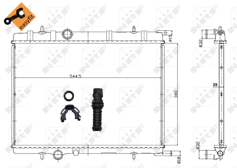 Radiador de água NRF 58308