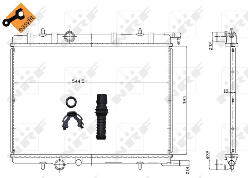 Radiador 58304 NRF