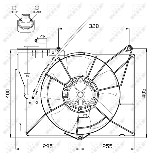 Ventilador, refrigeración motor NRF 47530 precio, desde 154,35 EUR