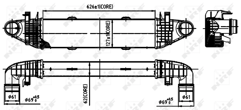 Intercooler 30314 NRF