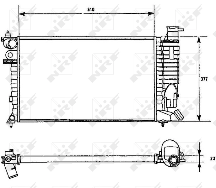 Comprar 58961 NRF Radiador de auto