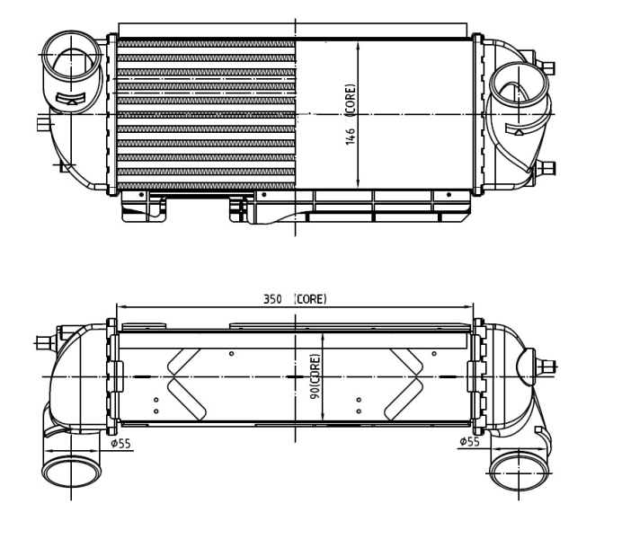 Intercooler 30989 NRF