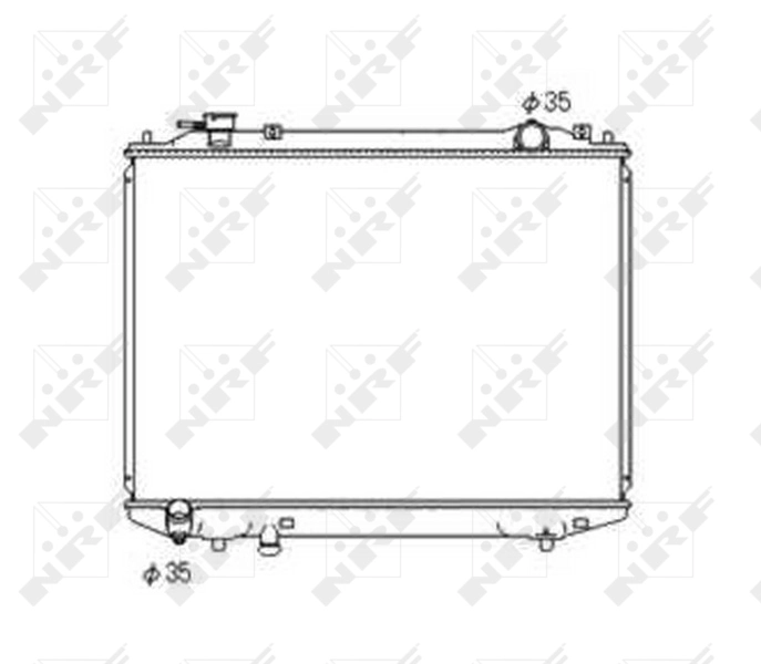 Radiador de água Mazda WLW115200