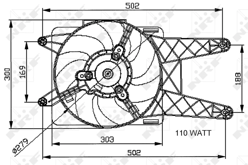 Comprar 47039 NRF Ventilador de radiador