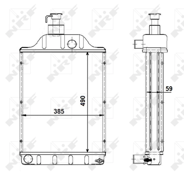 Radiador 501768 NRF