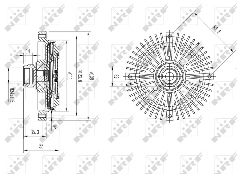 Embrague, ventilador del radiador BMW 3 E21