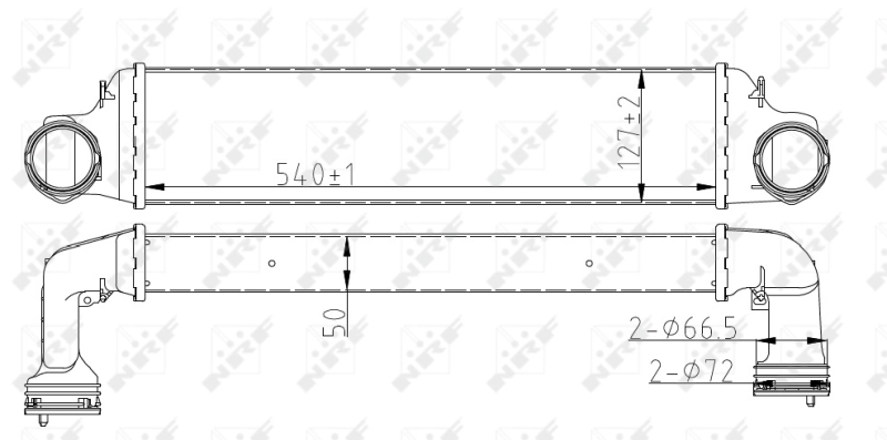 Intercooler 30165A NRF