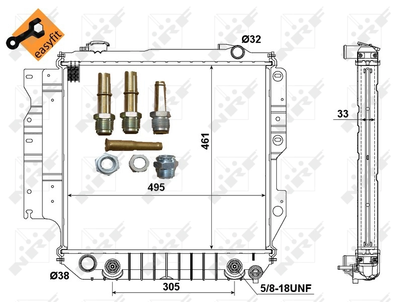 Radiador de água NRF 50315
