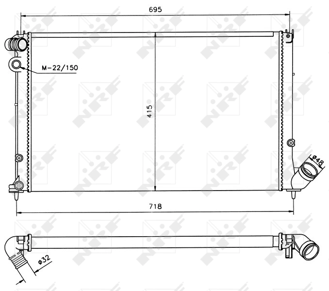 Comprar 58019 NRF Radiador de auto