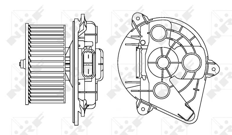 Ventilador habitáculo 34156 NRF