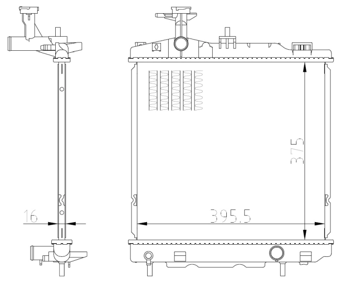 Refrigeración del motor Mitsubishi Space Star  (2012-2014)