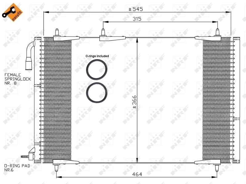Aire acondicionado capacitor NRF 35836 precio, desde 56,73 EUR