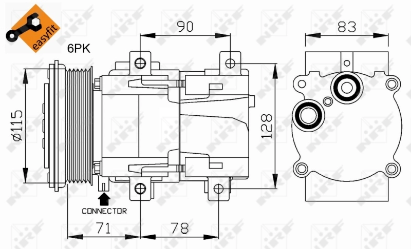 Comprar 32110 NRF Compresor de aire acondicionado coche