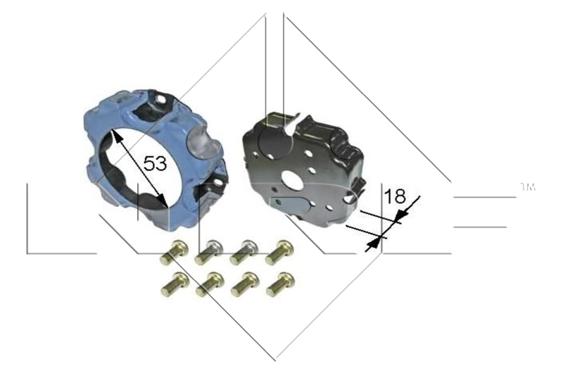 Polea del compresor del aire acondicionado para Volkswagen Golf V 1K1