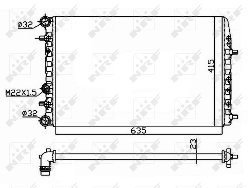 Radiador 50542 NRF