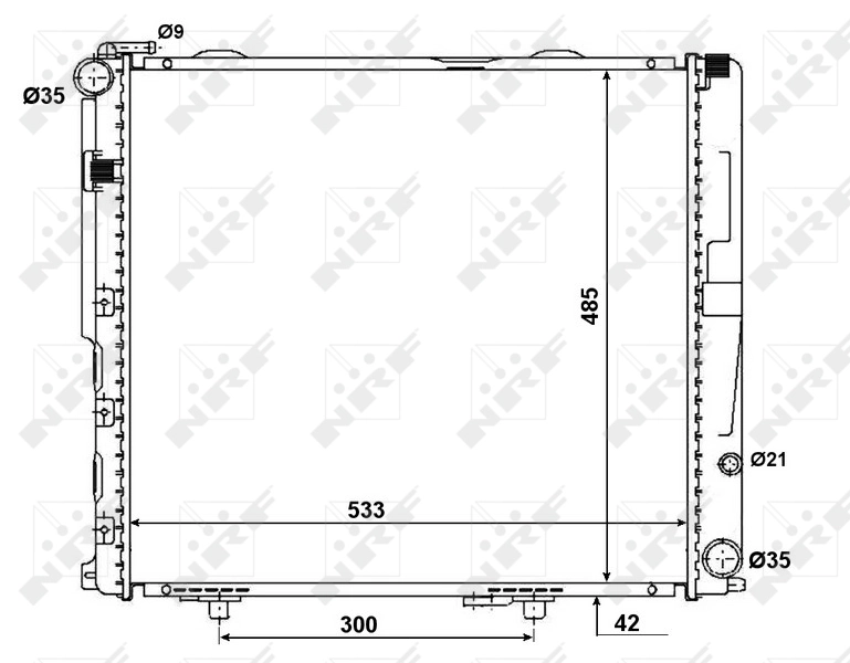 Radiador 56075 NRF