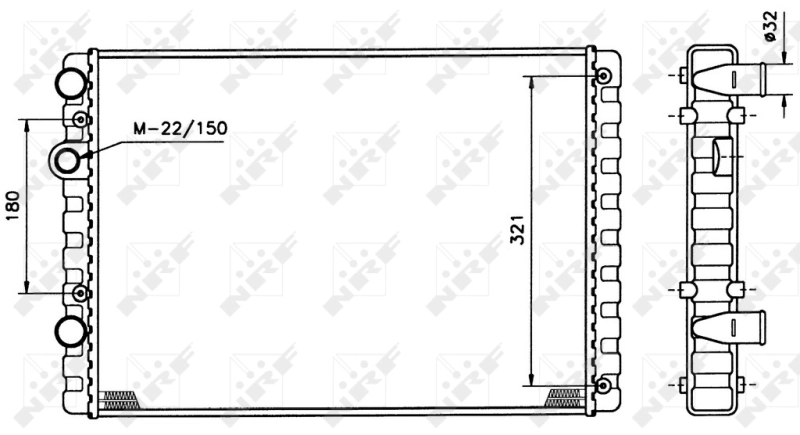 Comprar 509520 NRF Radiador de auto