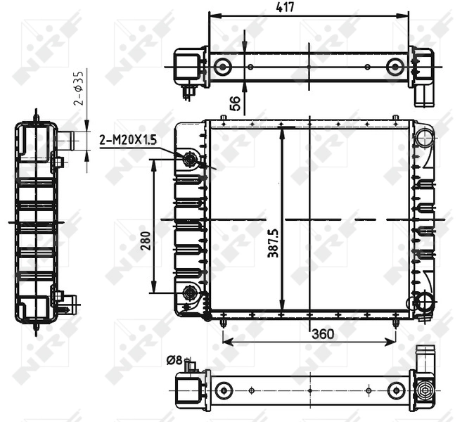 Comprar Radiador de refrigeración del motor Land Rover Discovery I LG, LJ a bajo precio