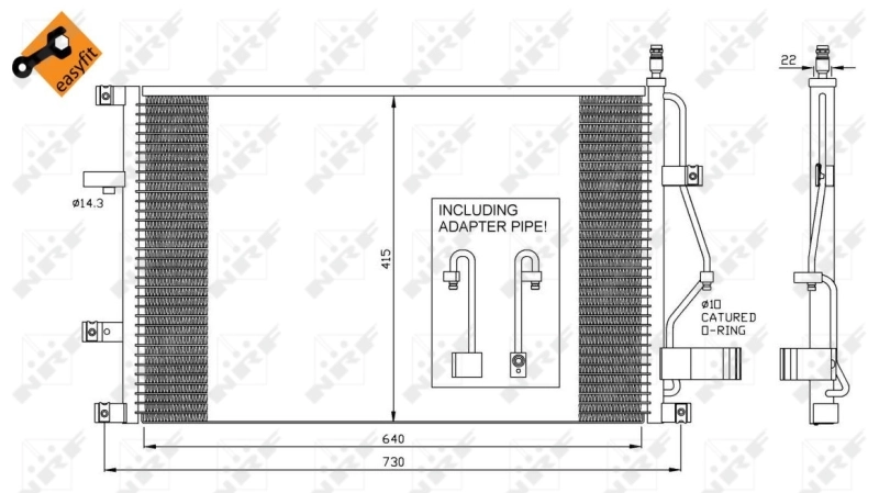 Condensador NRF 35413