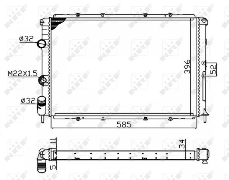 Comprar 509503 NRF Radiador de auto