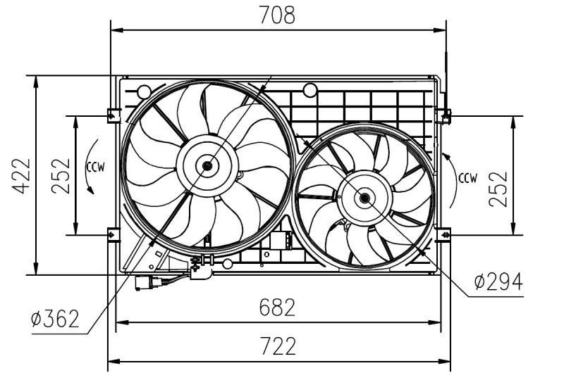 Ventilador de radiador 47394 NRF