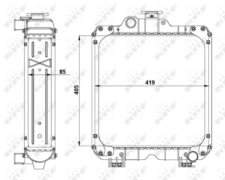 Radiador 54098 NRF