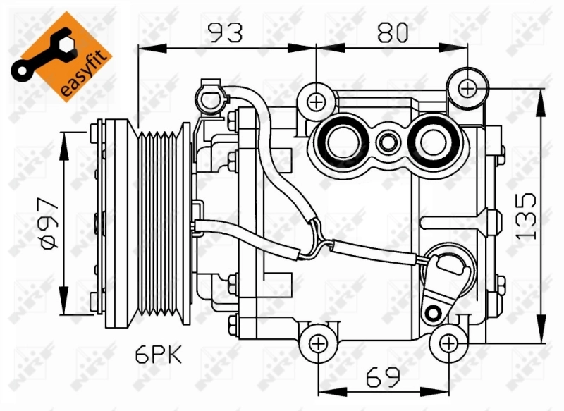 32247 NRF Compresor climatizador
