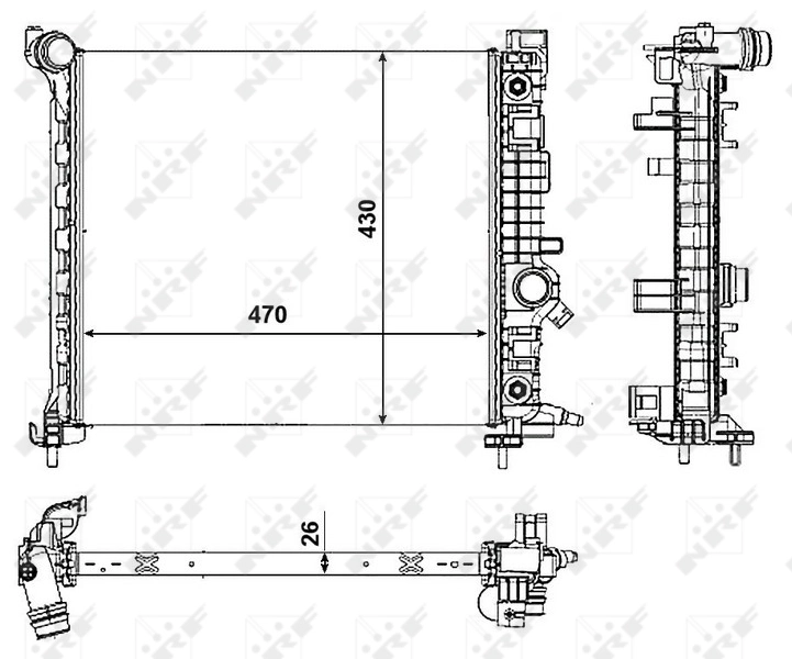 Radiador 53008 NRF