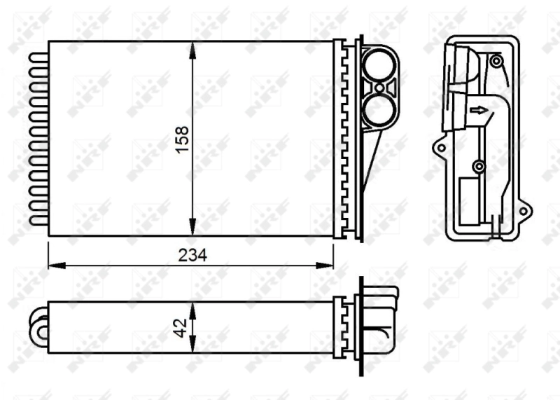 Comprar Radiador calefacción Peugeot 207  WA, WC