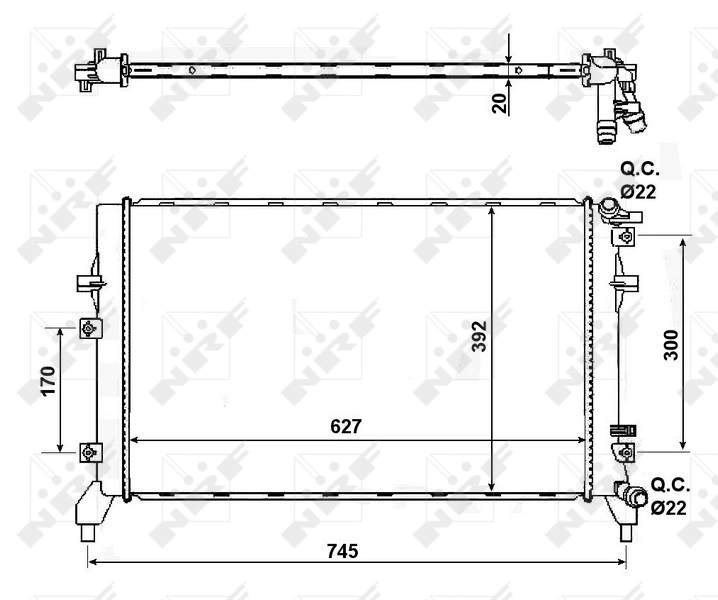 Radiador 50148 NRF