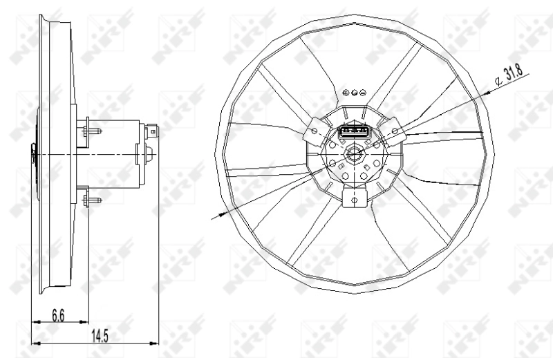  Ventilador del motor Volkswagen Golf 3