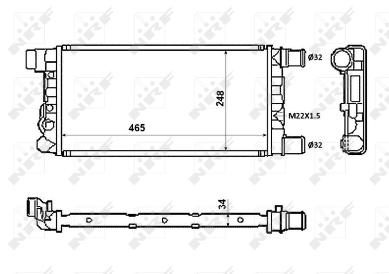 Comprar 58845 NRF Radiador de auto