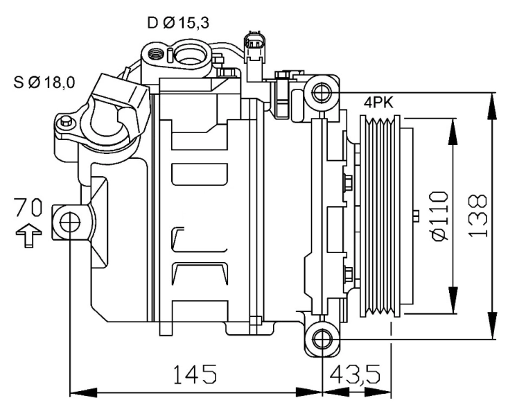 Compresor ac NRF 32520 precio, desde 230,87 EUR