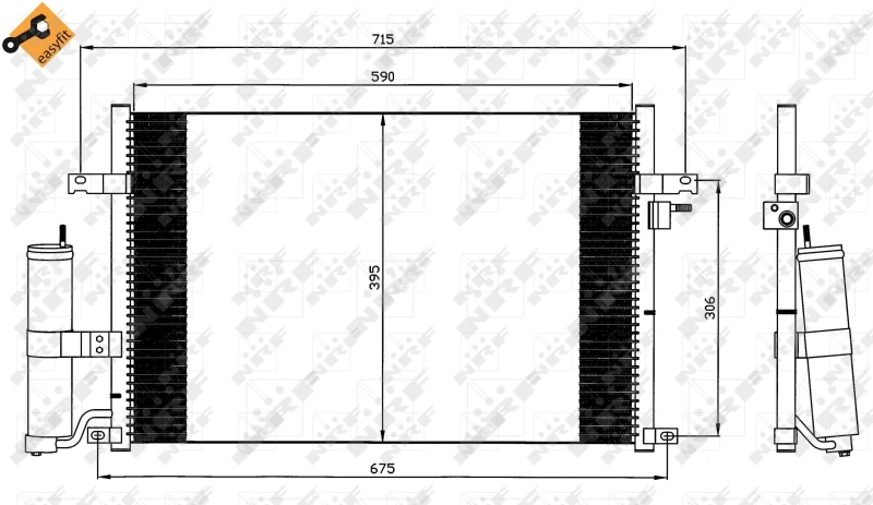 BC912 Magneti Marelli Radiador de aire acondicionado
