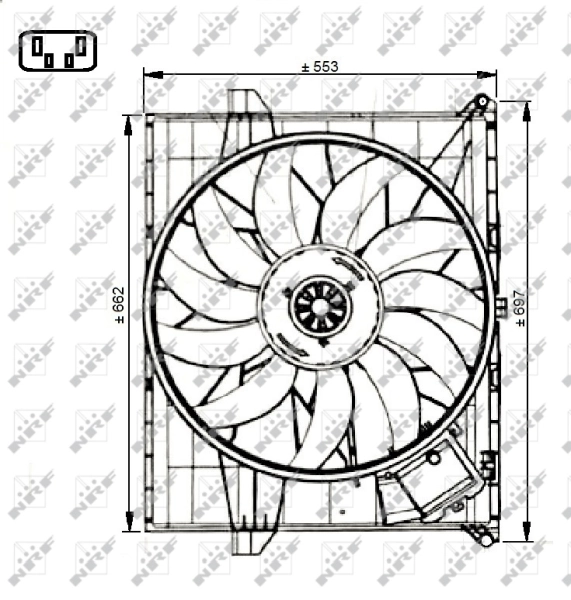 Ventilador, refrigeración motor Nissens 85955 precio, desde 324,82 EUR