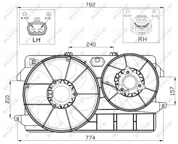 Ventilador, refrigeración motor NRF 47450 precio, desde 566,11 EUR