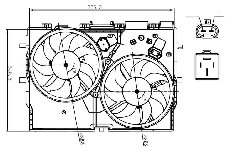 Ventilador de radiador 47866 NRF