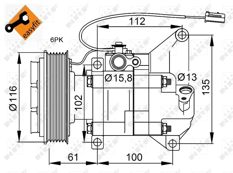 Comprar 32687 NRF Compresor de aire acondicionado coche