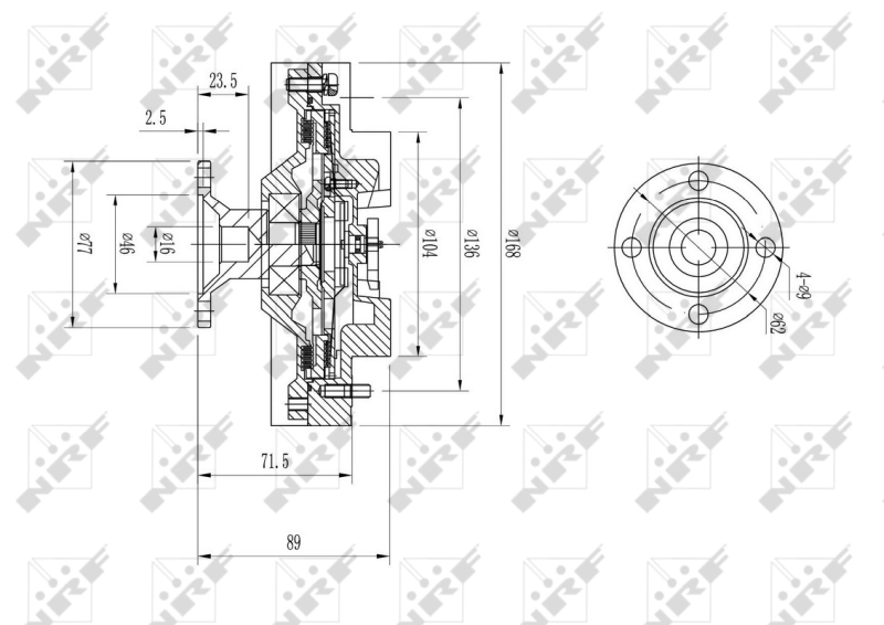 Comprar 1621054250 Toyota Embrague viscoso de ventilador